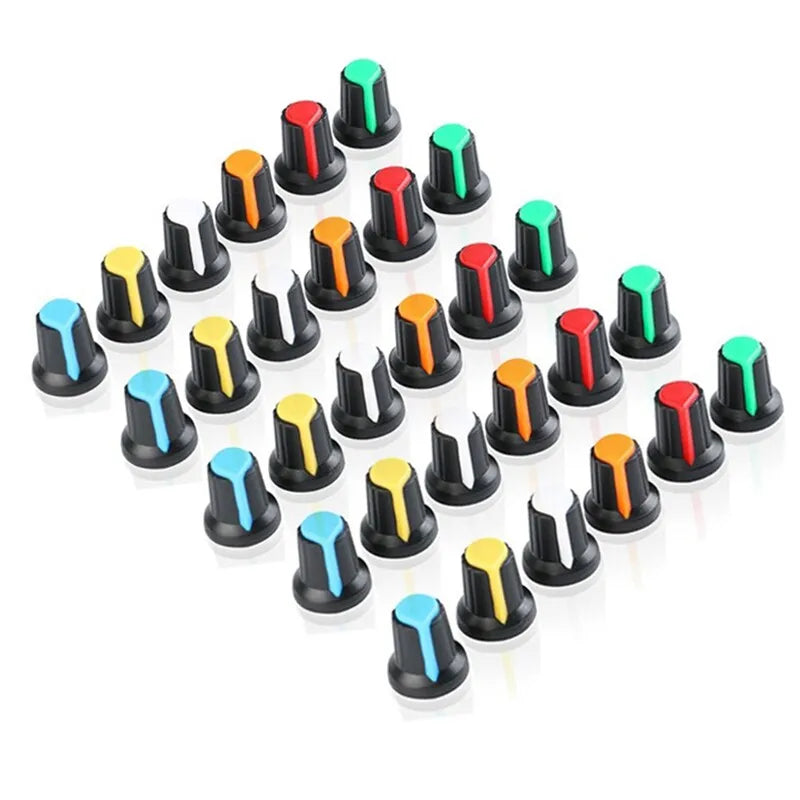 Knob-205 Plastic Potentiometer Knob 6mm With Buffer