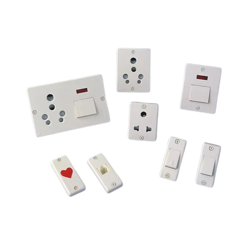 Switch Socket Set Buy Universal Socket + Switch Combo Board – 16 Amp + 6 Amp