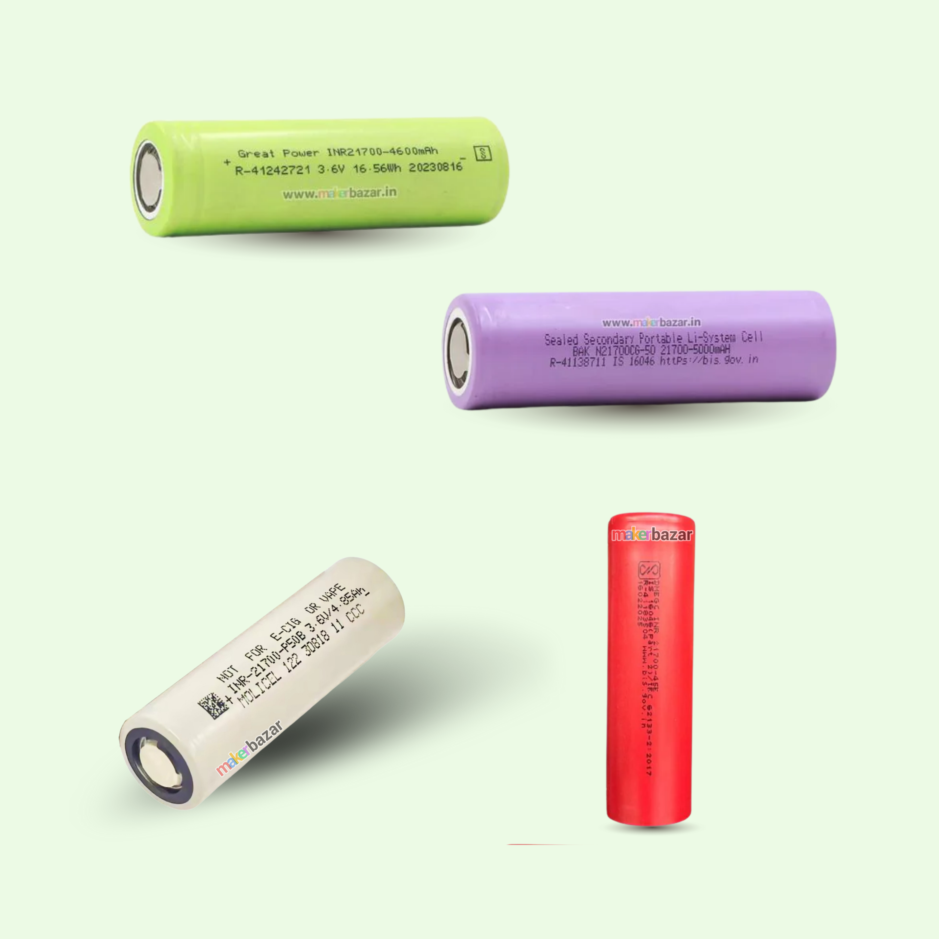 [Premium] 21700 3.6V Lithium-Ion Rechargeable Cell