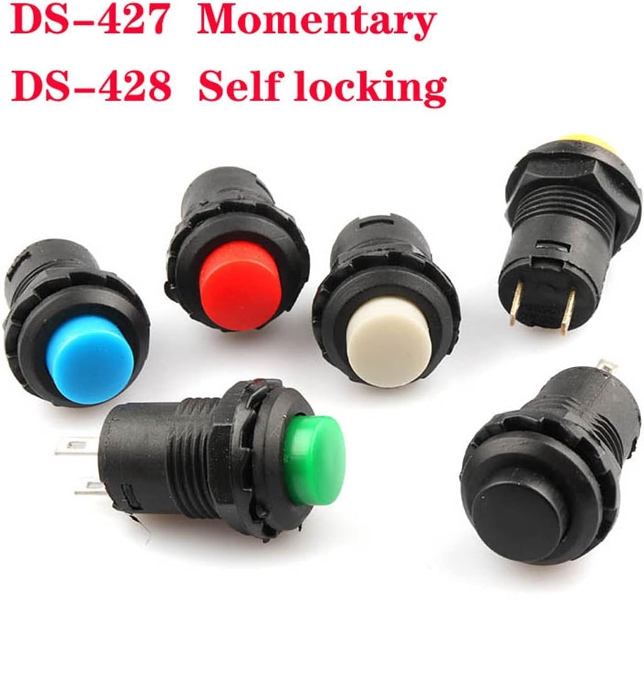 DS-42x 12mm Push Button Panel Mount Switches