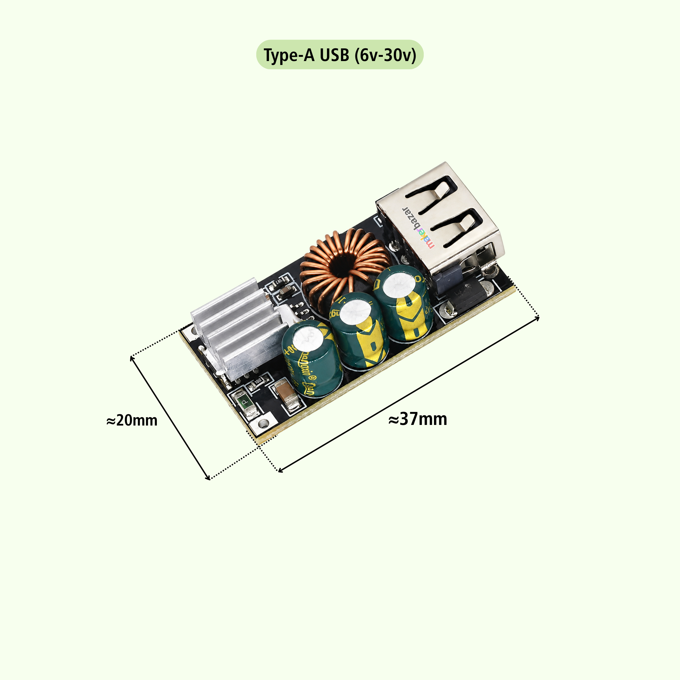 QC3.0 DIY Fast Charger DC 24W Step-down Module