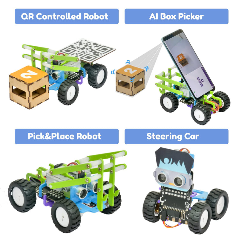 Quarky Ultimate Kit | Advanced AI Robot Toy Kit for 7+ Year Kids with Mechanical Construction & Model Making | Learn Robotics with 50+ Interesting AI & ML Projects