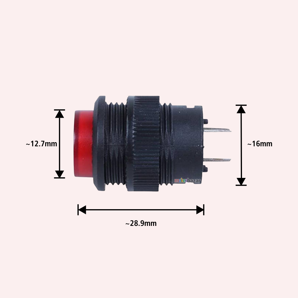 R16-503AD 16mm Push Button Switch [Self-Lock]