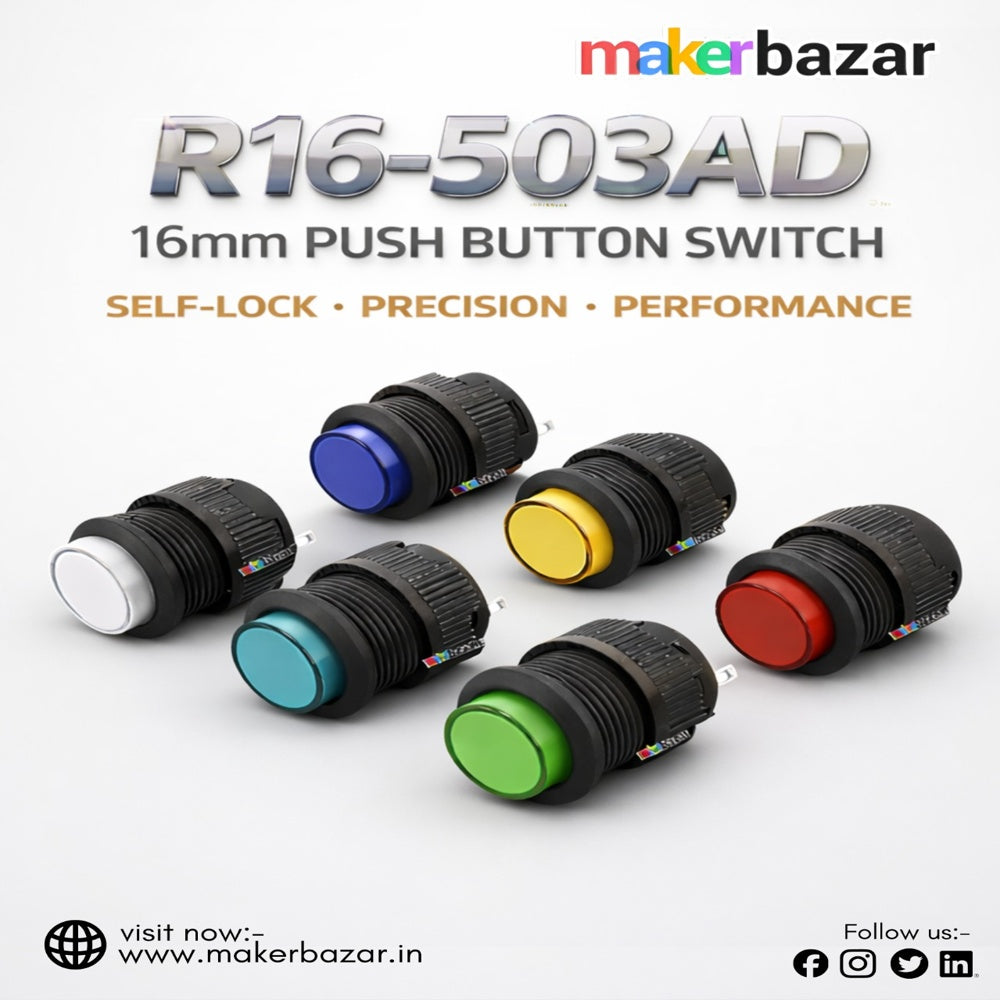 R16-503AD 16mm Push Button Switch [Self-Lock]