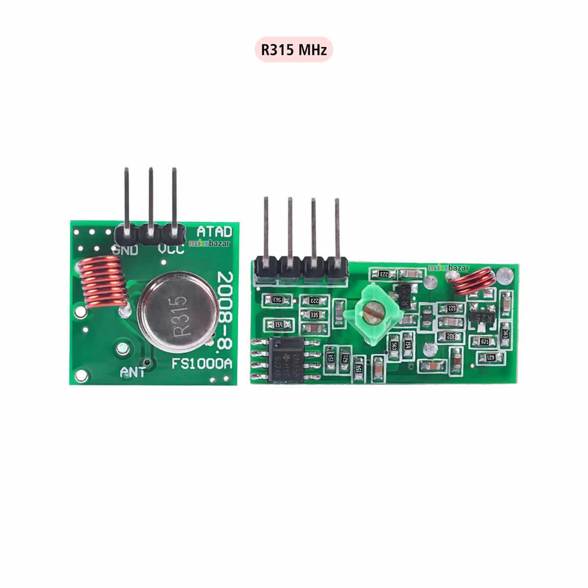 RF Transmitter Receiver Module 315MHz 433MHz for Arduino