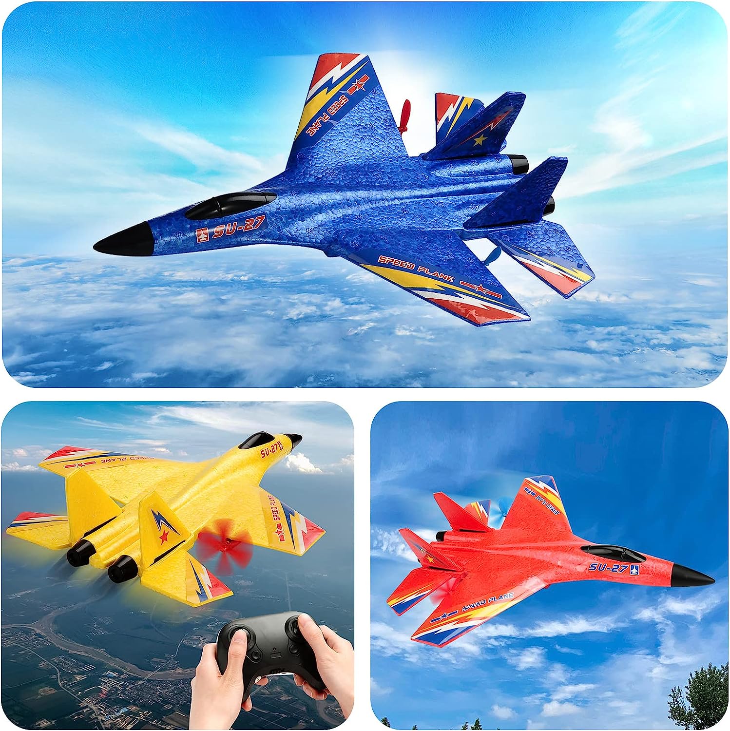 Plane Remote Controller SU-27 2.4GHZ RC Air Plane Glider Remote Control EPP Fixed Wing Aircraf