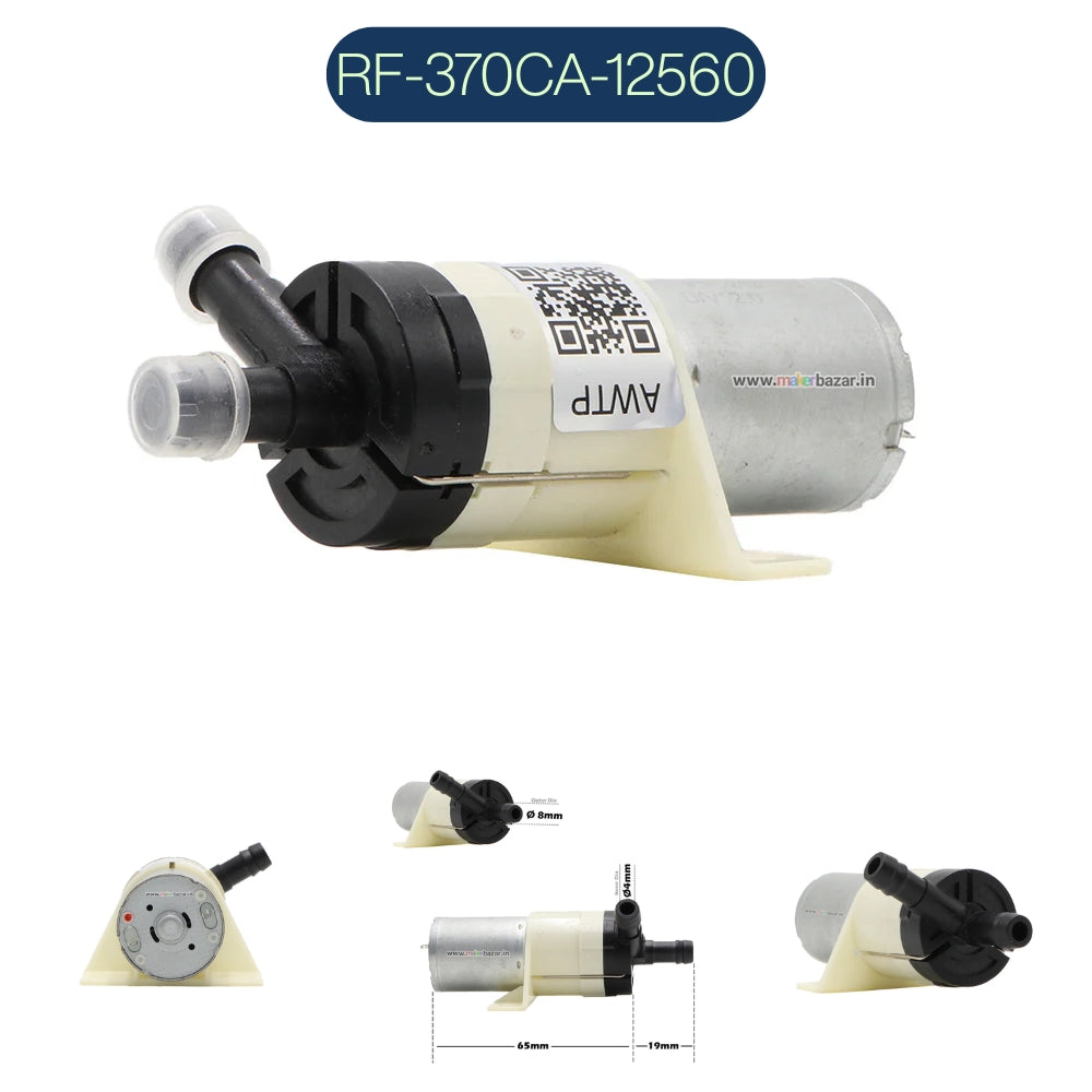 RF-370CA-12560 12VDC Self-Priming 370 Diaphragm Water Pump[with clamp]