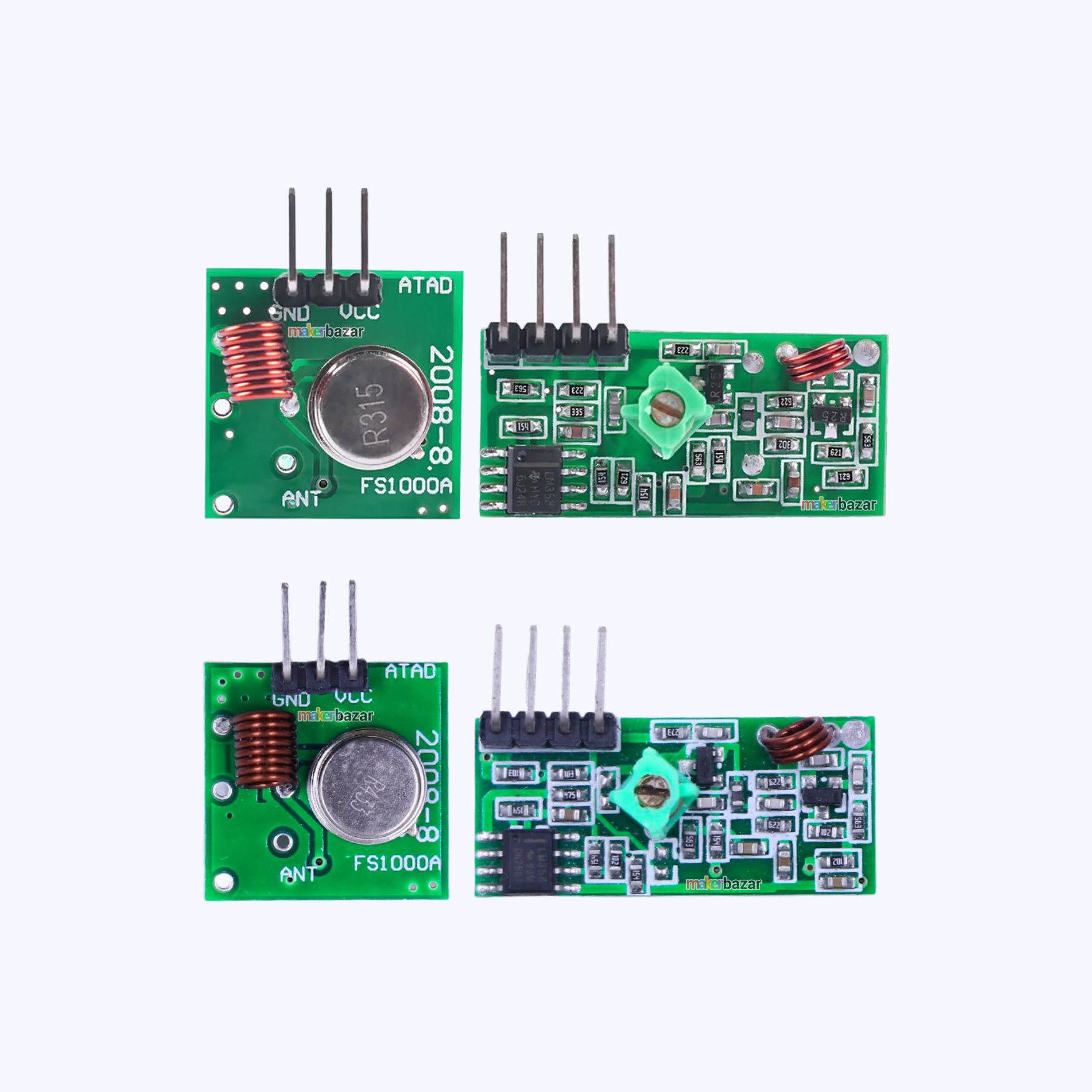 RF Transmitter Receiver Module Kit [Green]
