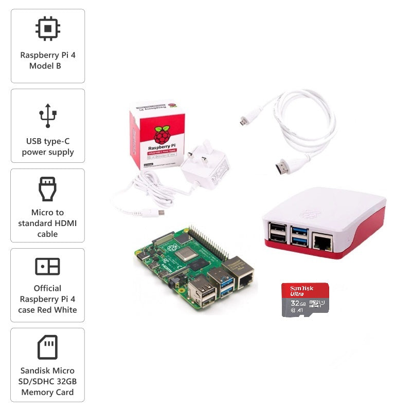 RPI4 Kits | Raspberry Pi 4 Model-B Starter Kit