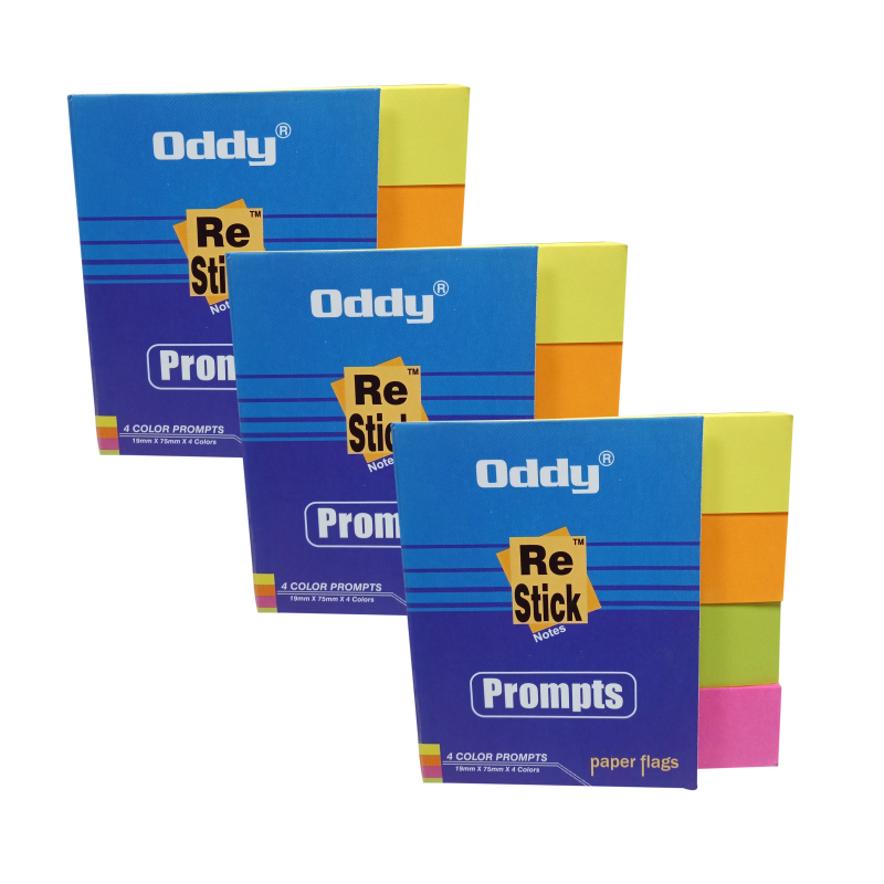 Oddy Re-Stick Sticky Notes Pad Cube