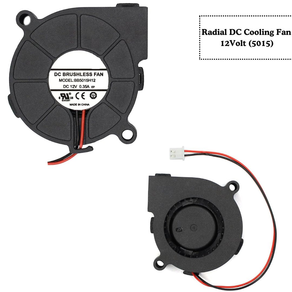 Redial Fan Brushless DC Radial Cooling Fan Blower 5010-7530 Black