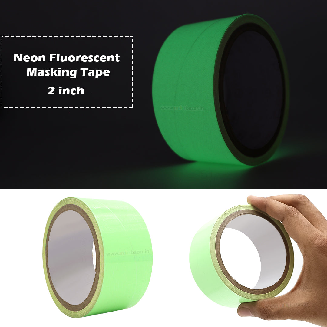 Neon Fluorescent Masking Self Adhesive Plastic Tape