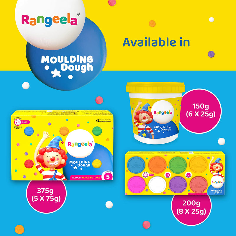 Rangeela Moulding Dough Clay | Vibrant Colors, Non-Toxic, Air-Dry Formula