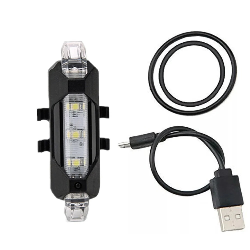 Waterproof USB Rechargeable Bike Light Tail Lamp for Safe Night Cycling