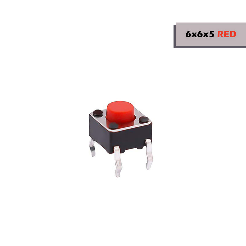 6x6x5mm Mini Tactile Push Button Switch - 4Legs