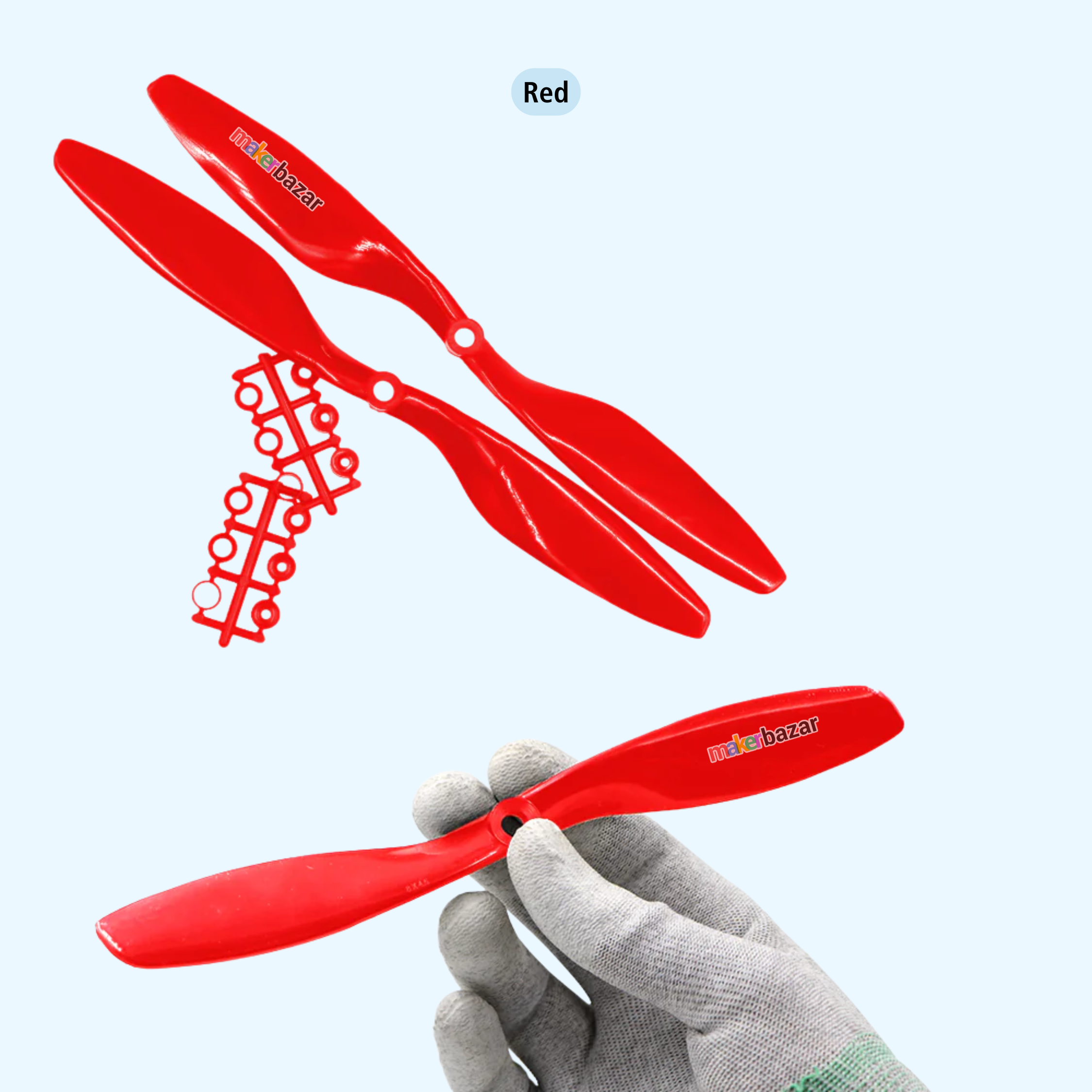 2-Blades 4.5mm Propellers For Drone/Quadcopters CW + CCW (1-Pair)
