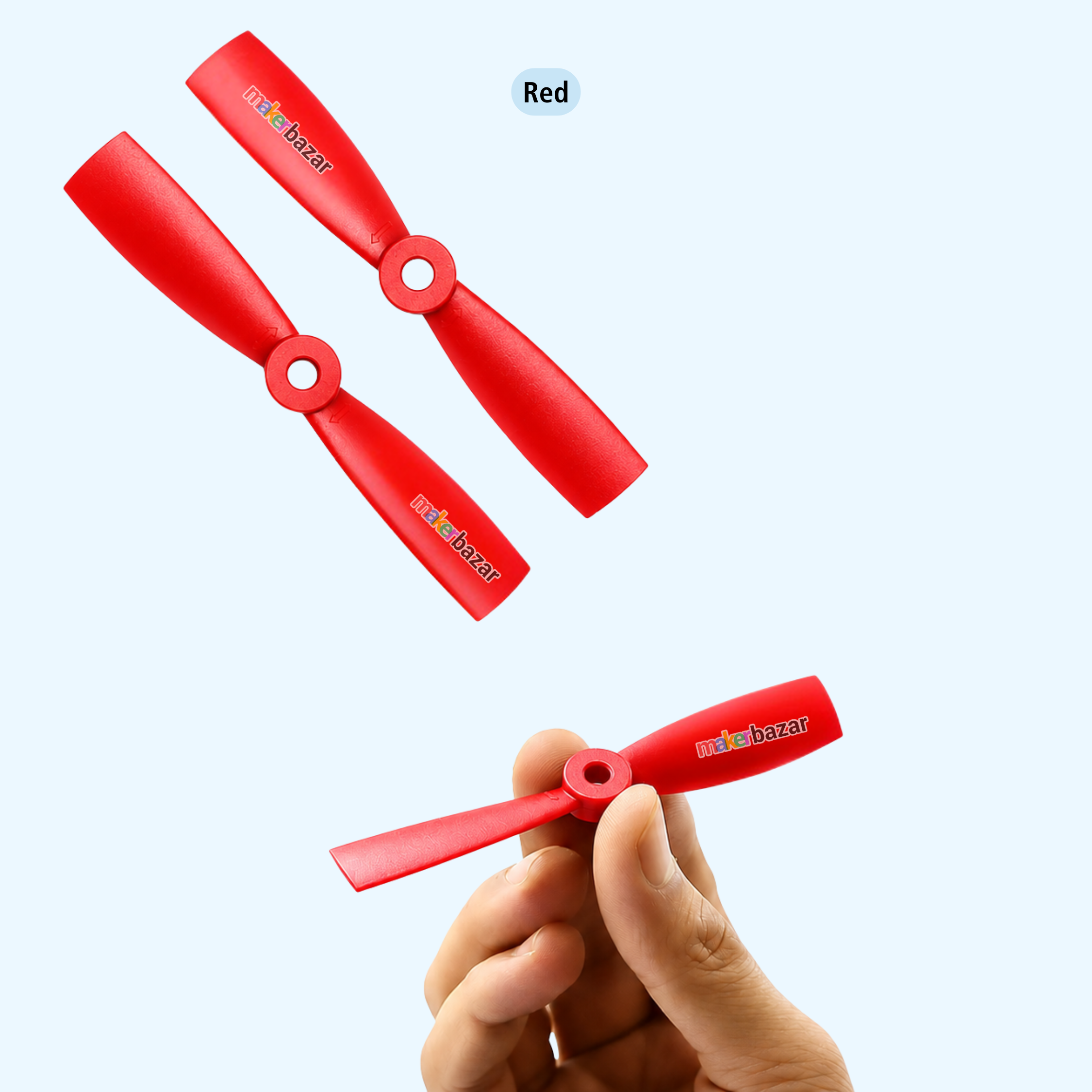 2-Blades 4.5mm Propellers For Drone/Quadcopters CW + CCW (1-Pair)