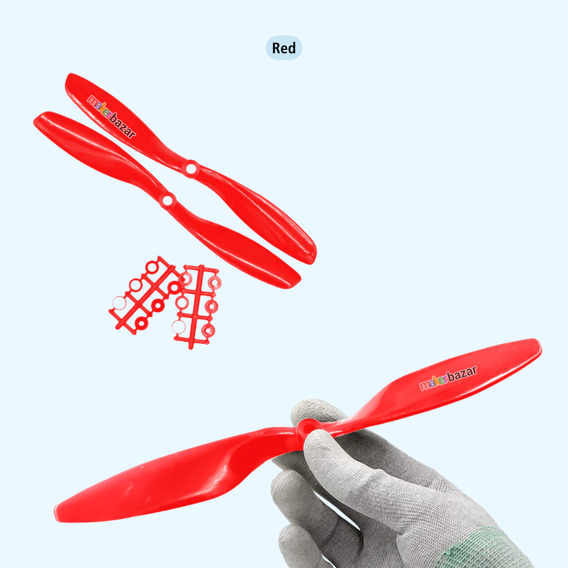 2-Blades 4.5mm Propellers For Drone/Quadcopters CW + CCW (1-Pair)
