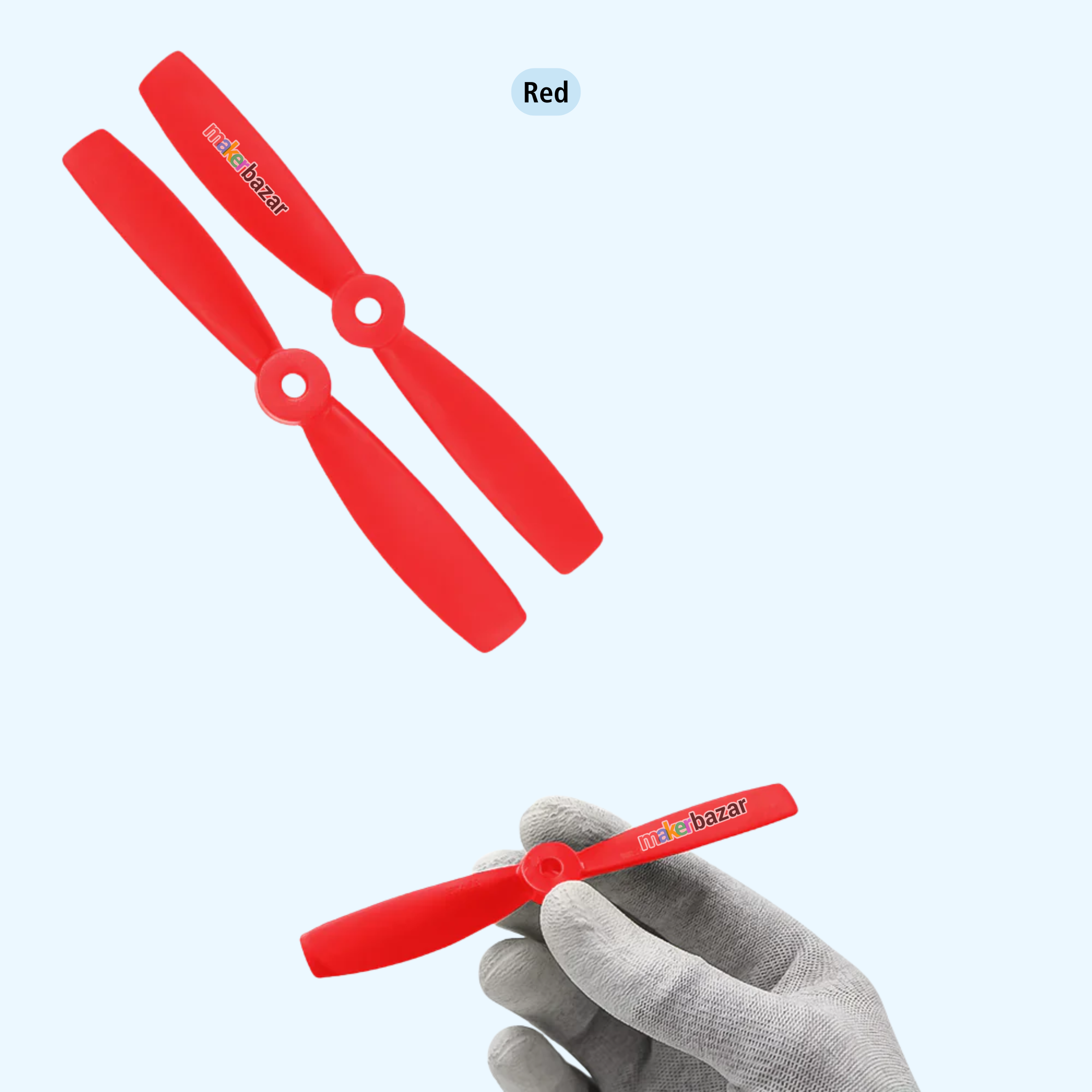 2-Blades 4.5mm Propellers For Drone/Quadcopters CW + CCW (1-Pair)