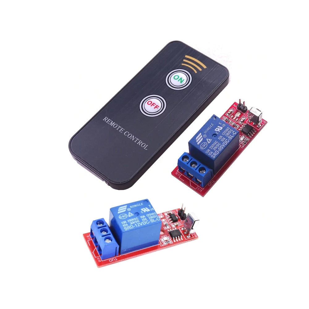 DC 1-Channel Infrared Relay Module with IR Remote Switch Control