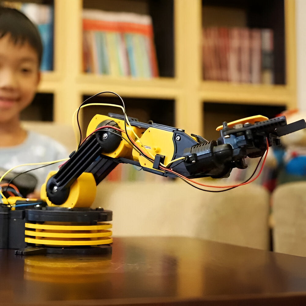 Remote-Controlled Robotic Arm Kit [Plastic Body] 15x9x6.3inch