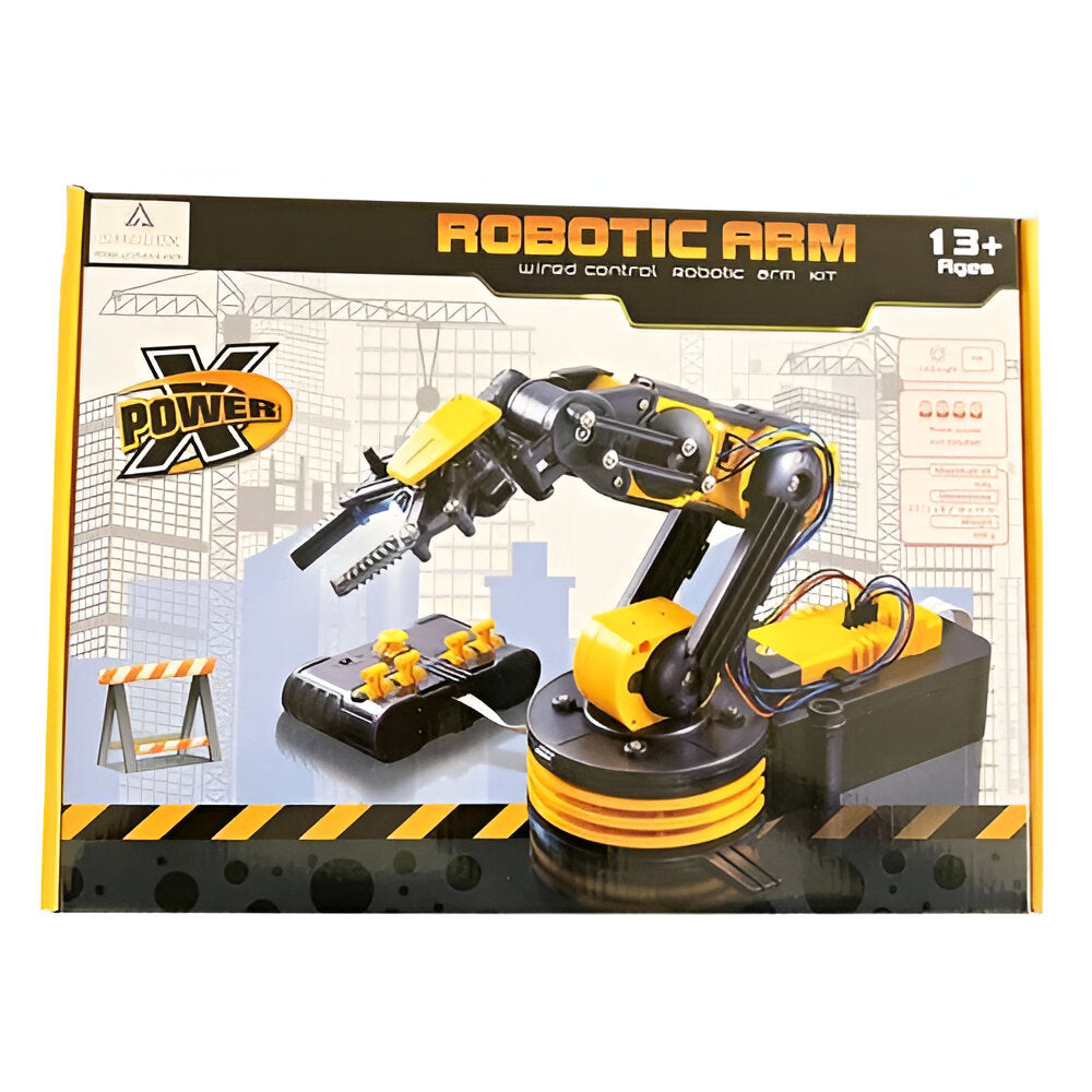 Remote-Controlled Robotic Arm Kit [Plastic Body] 15x9x6.3inch