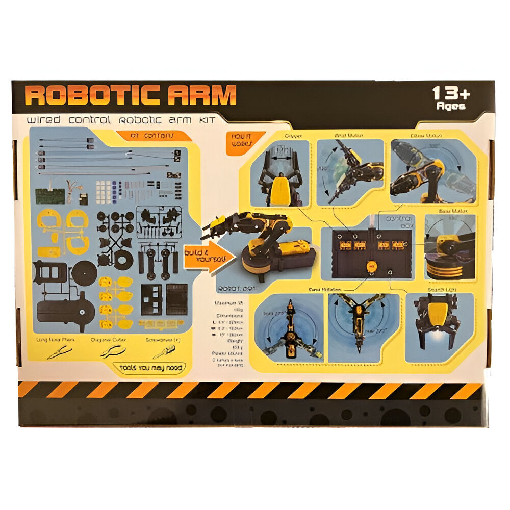 Remote-Controlled Robotic Arm Kit [Plastic Body] 15x9x6.3inch