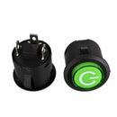 16A 250V Lock-Type Self-Locking Push Button Switch with Light