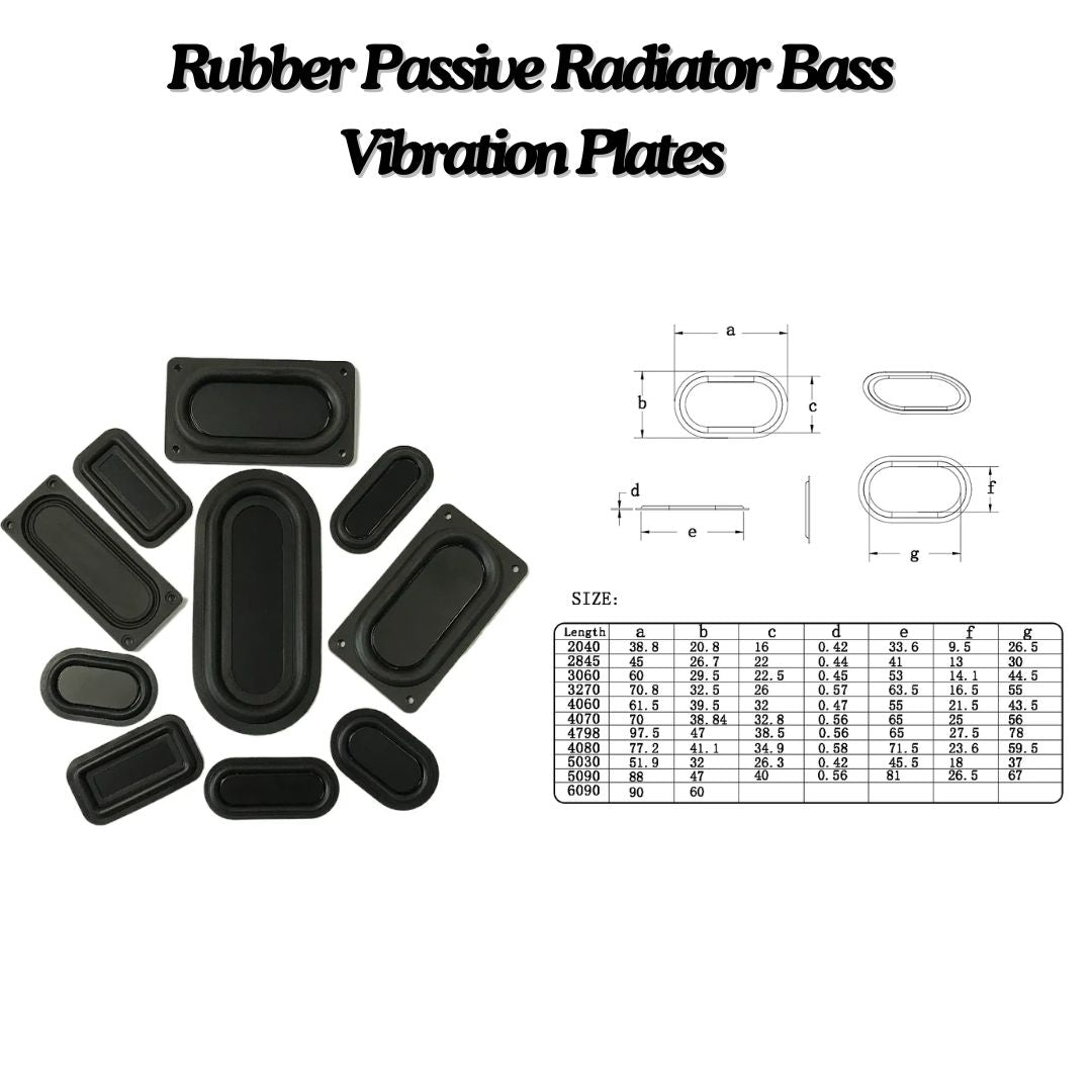 Rubber Passive Radiator Bass Vibration Plates