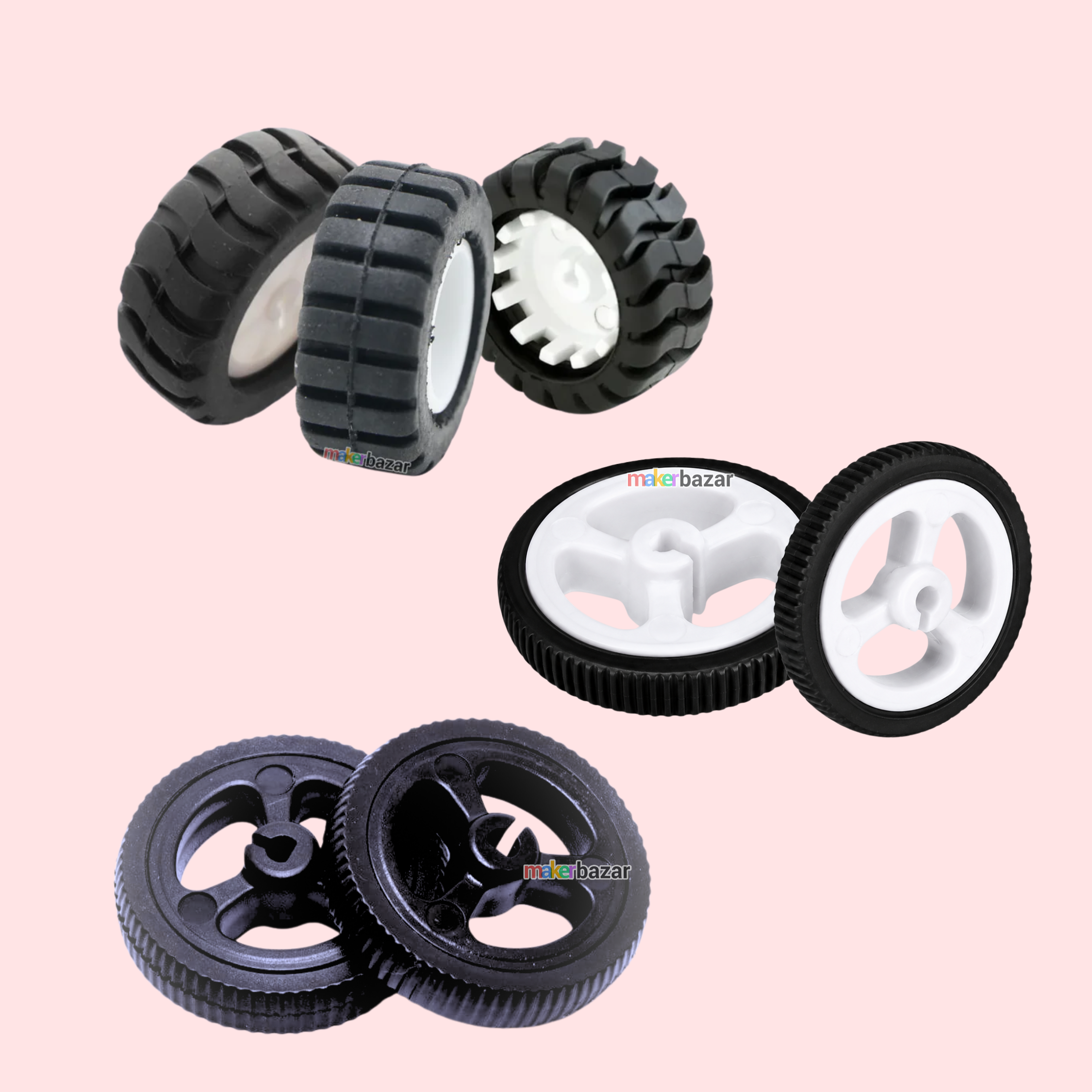 Rubber Wheel Tyre for N20 Gear Motor