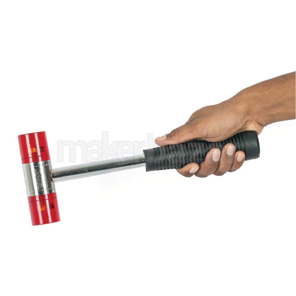 Taparia: Soft Faced Plastic Mallet Hammer with Rubber Grip Handle