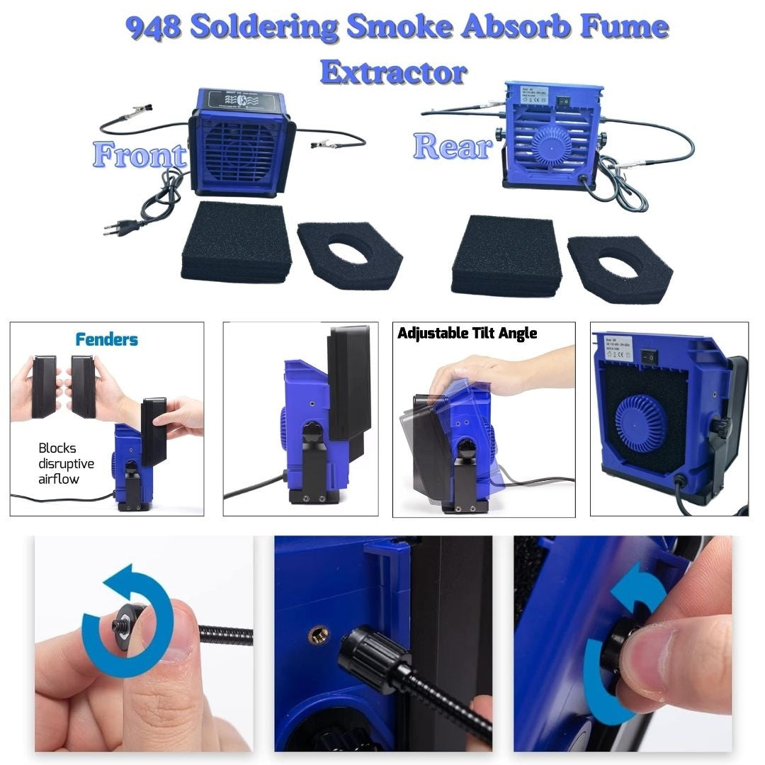 ESD Safe Soldering Smoke Absorber Fume Extractor