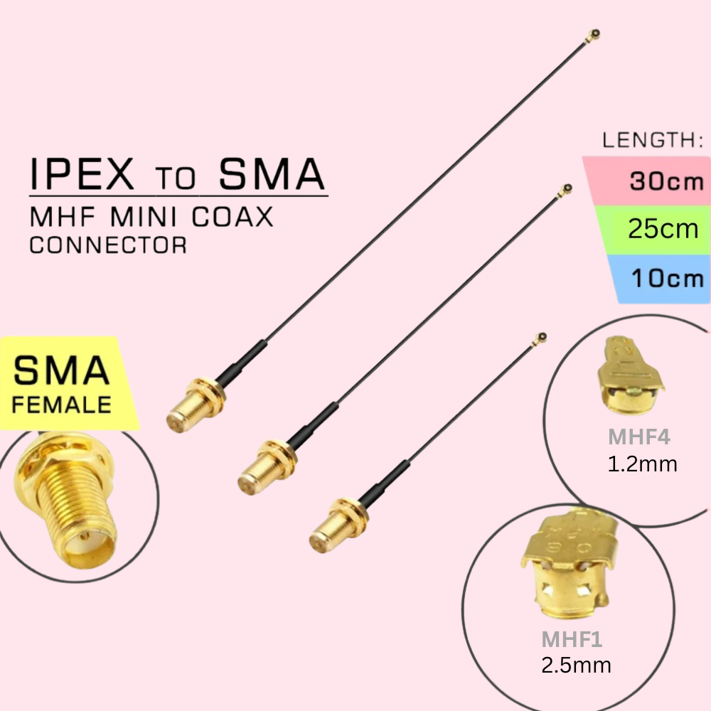 SMA Female to UFL IPX Connector Cable