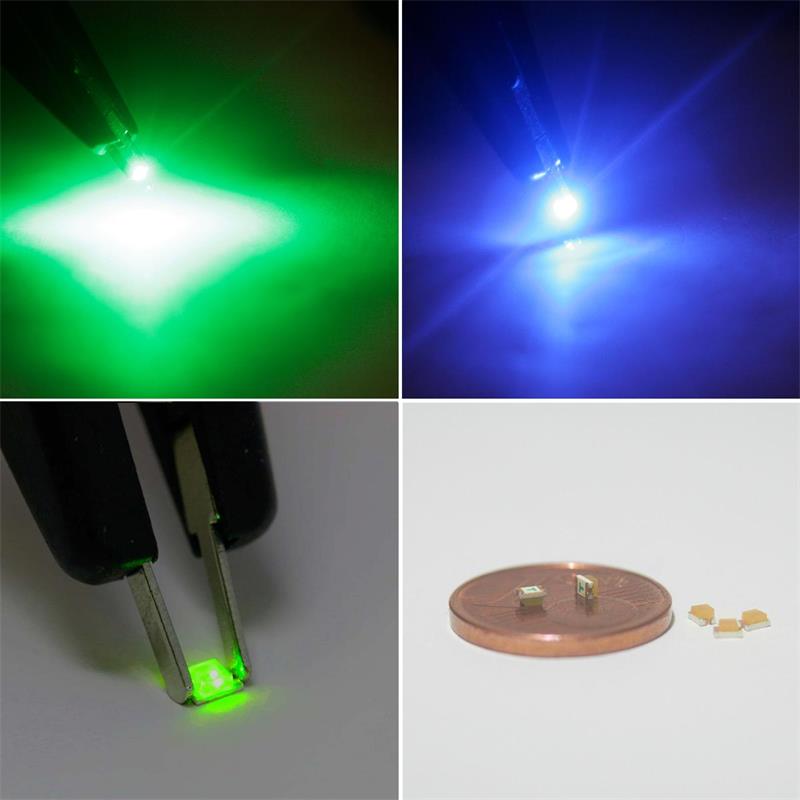 1206 SMD LED Clear/Transparent Chip Type