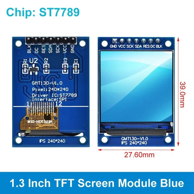 ST7735/ST7789 TZT TFT Display SPI HD Colour Screen