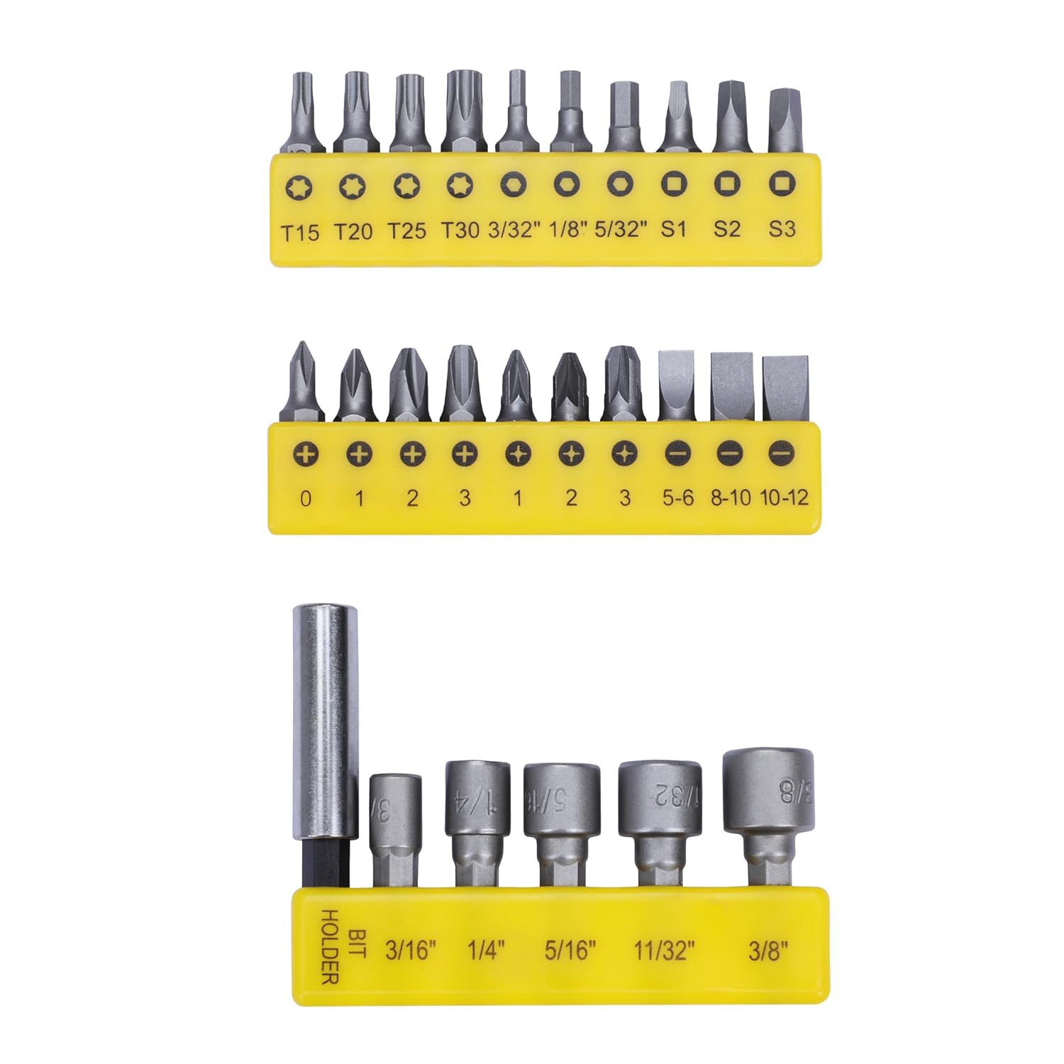 STANLEY 68-071-23 26-Piece Insert-Bit Chrome-Vanadium Screwdriver Set