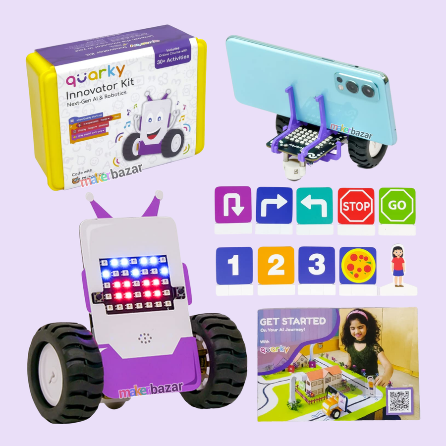 Quarky Innovator Kit AI Robotics Kit for Kids 7+