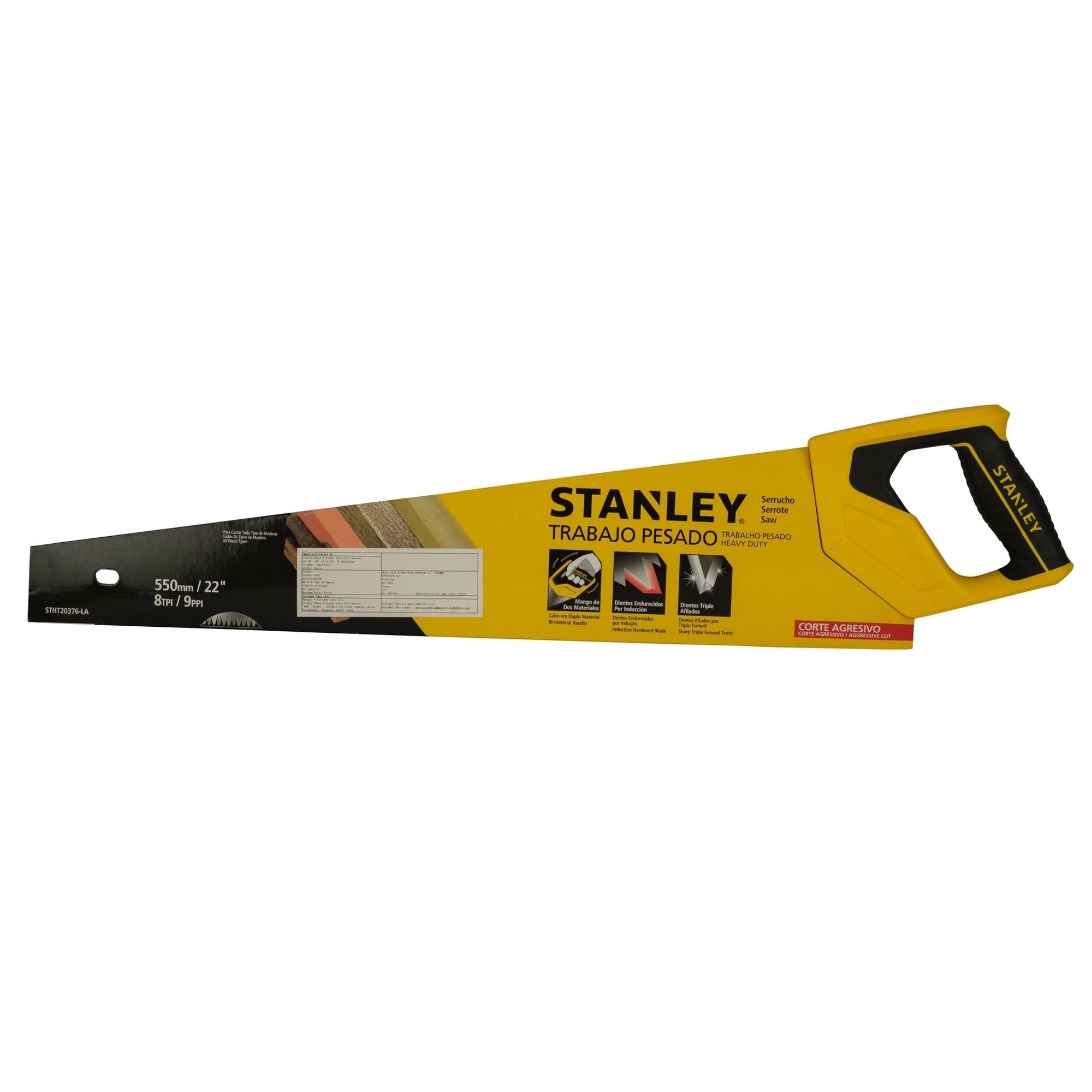 Stanley Heavy-Duty Bi-Material Handsaw