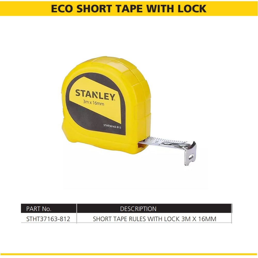 Stanley Short Measuring Tape with Lock