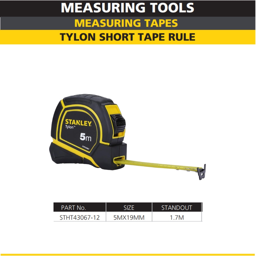 Stanley Short Measuring Tape with Lock