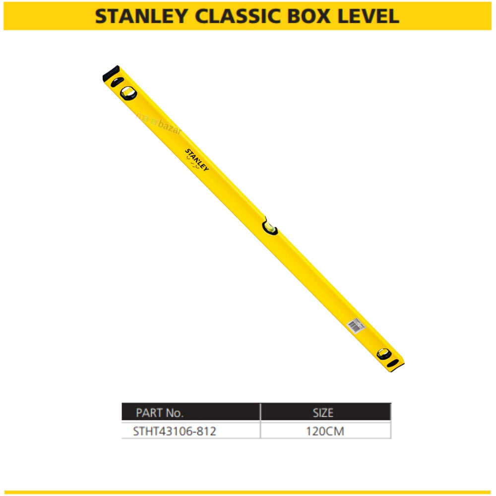 Stanley Classic Box Level Aluminium Spirit Level Tool