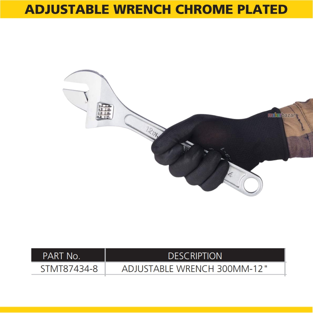 Stanley Adjustable Wrench Chrome Plated Spanner