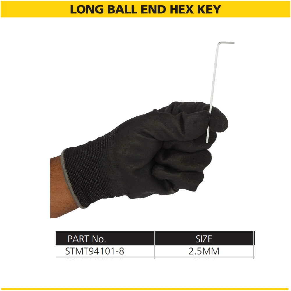 Stanley Long Spherical Ball-End Hex-Key