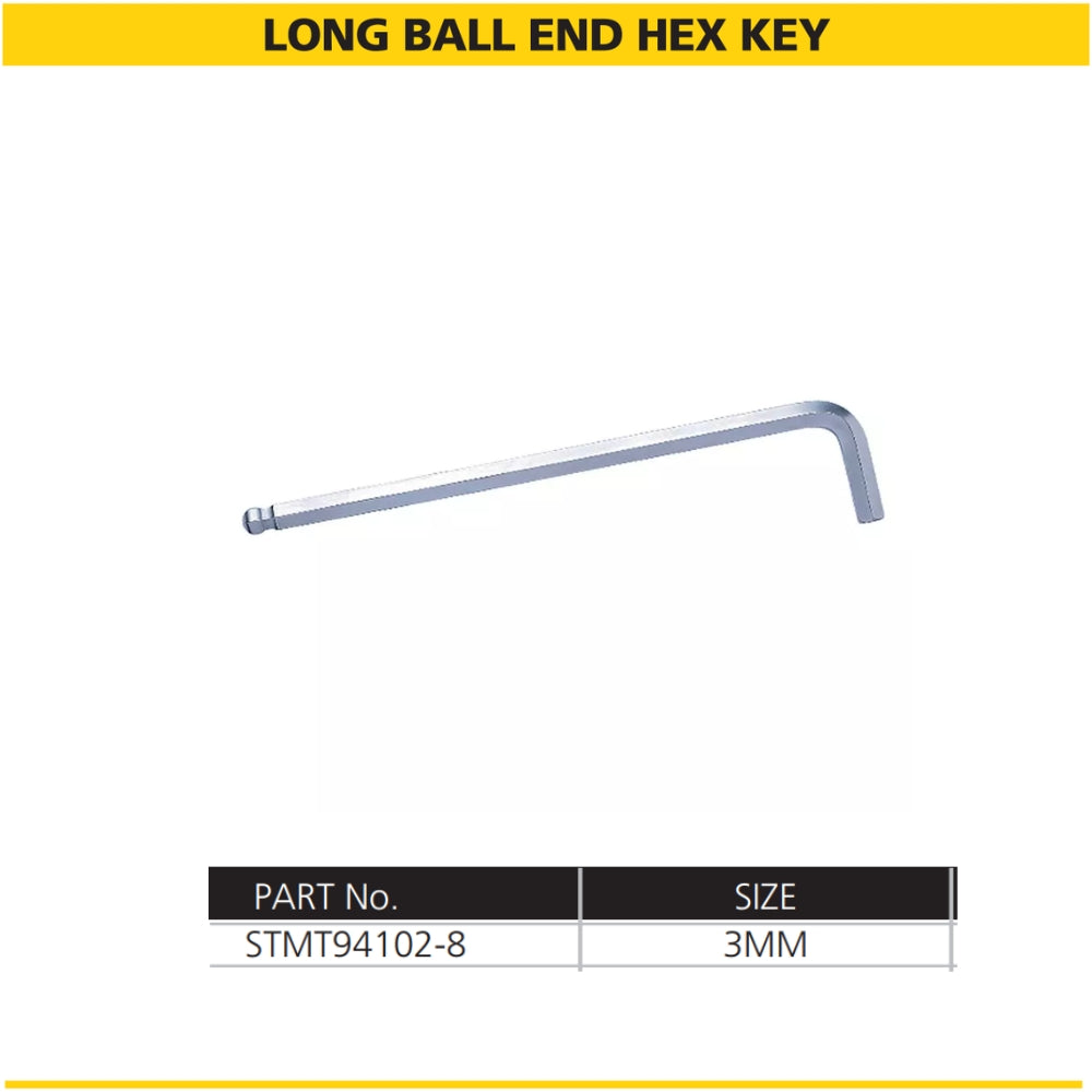 Stanley Long Spherical Ball-End Hex-Key