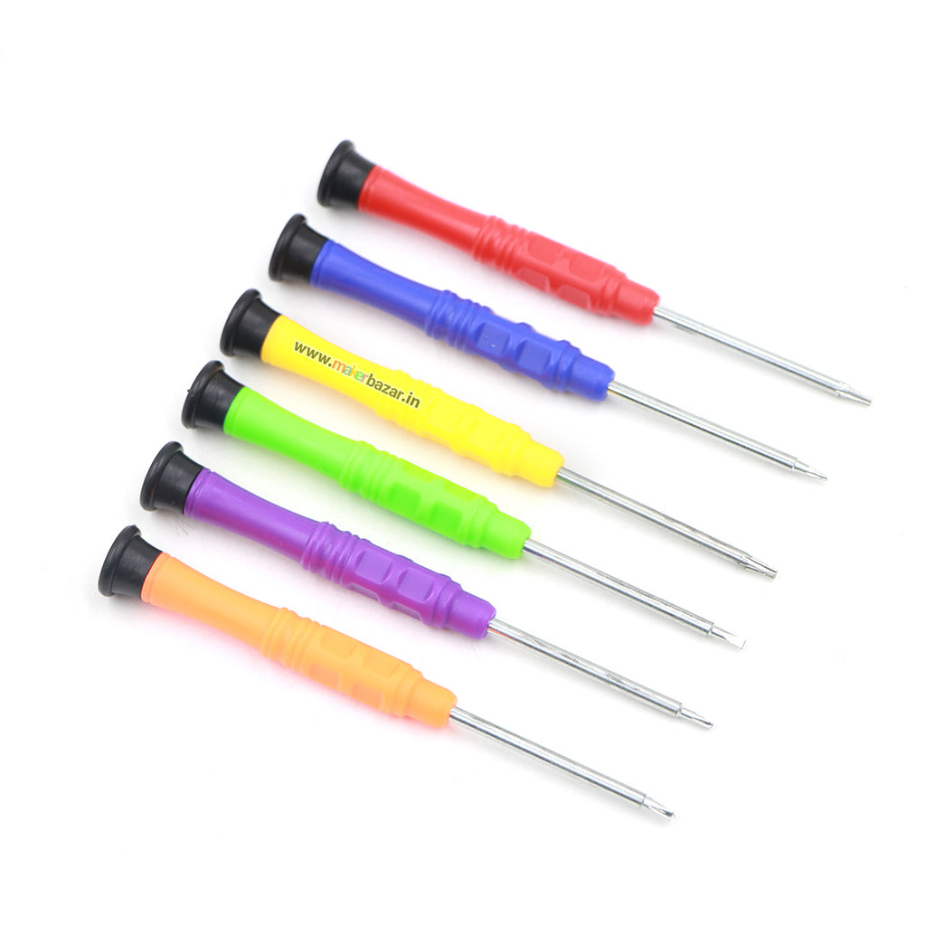 Generic: 6pcs Precision Mini Screwdriver Set (Plastic Handle)