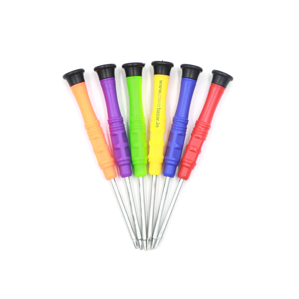Generic: 6pcs Precision Mini Screwdriver Set (Plastic Handle)