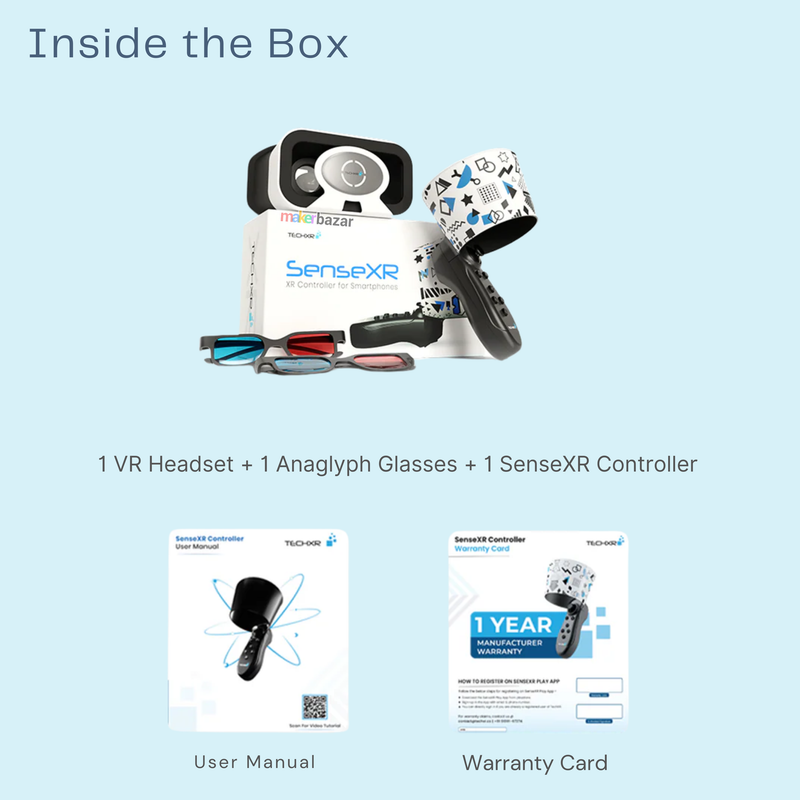 SenseXR AR VR Controller 6DoF Educational Learning Tool