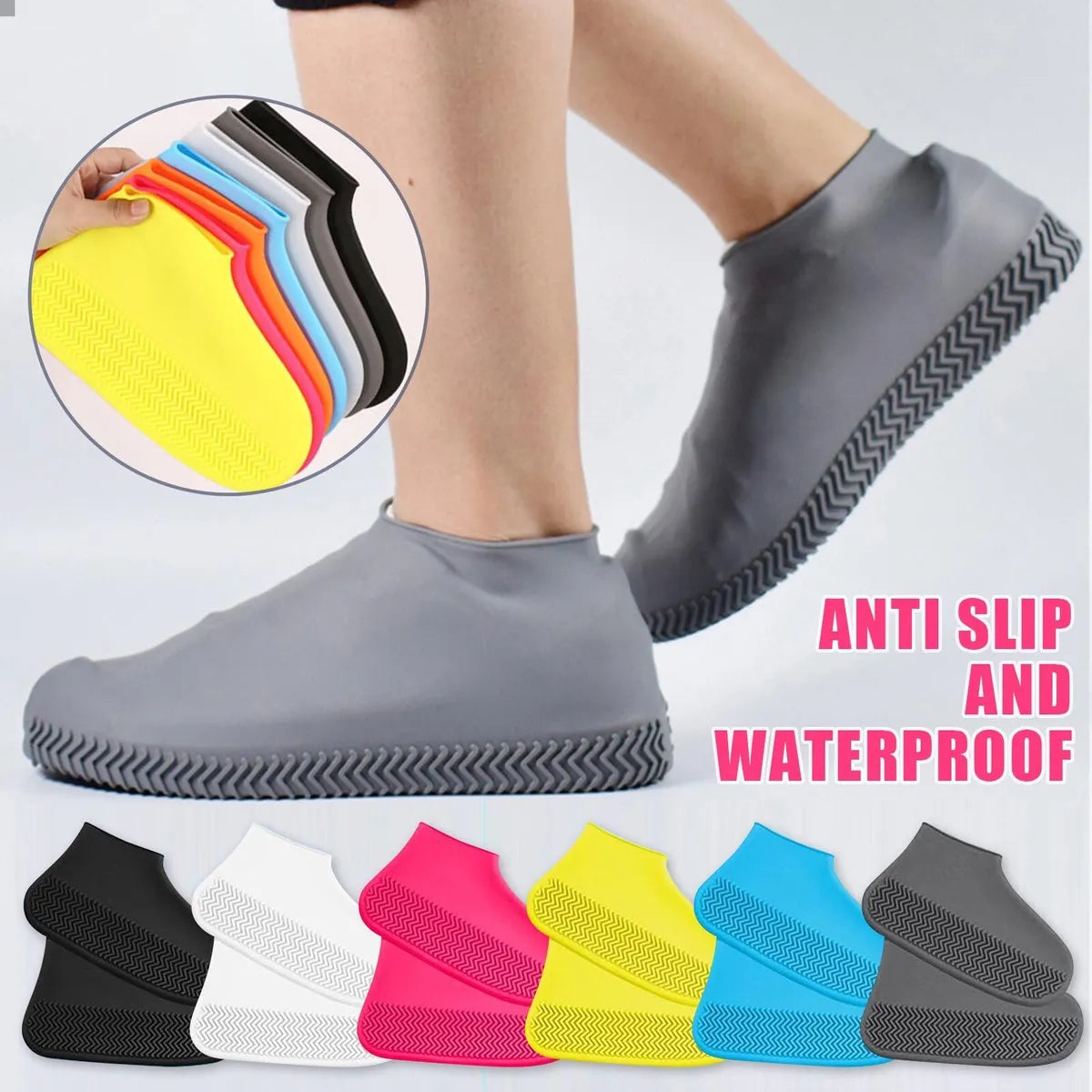 Silicone Waterproof Shoe Covers Pair