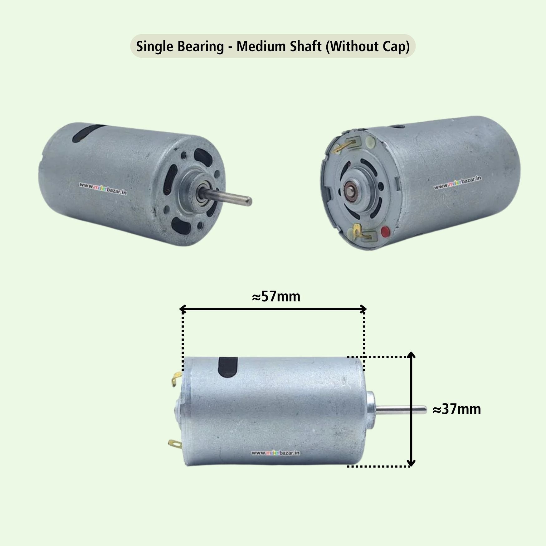 DC 12V RS-555 Motor [Bearing-Type]