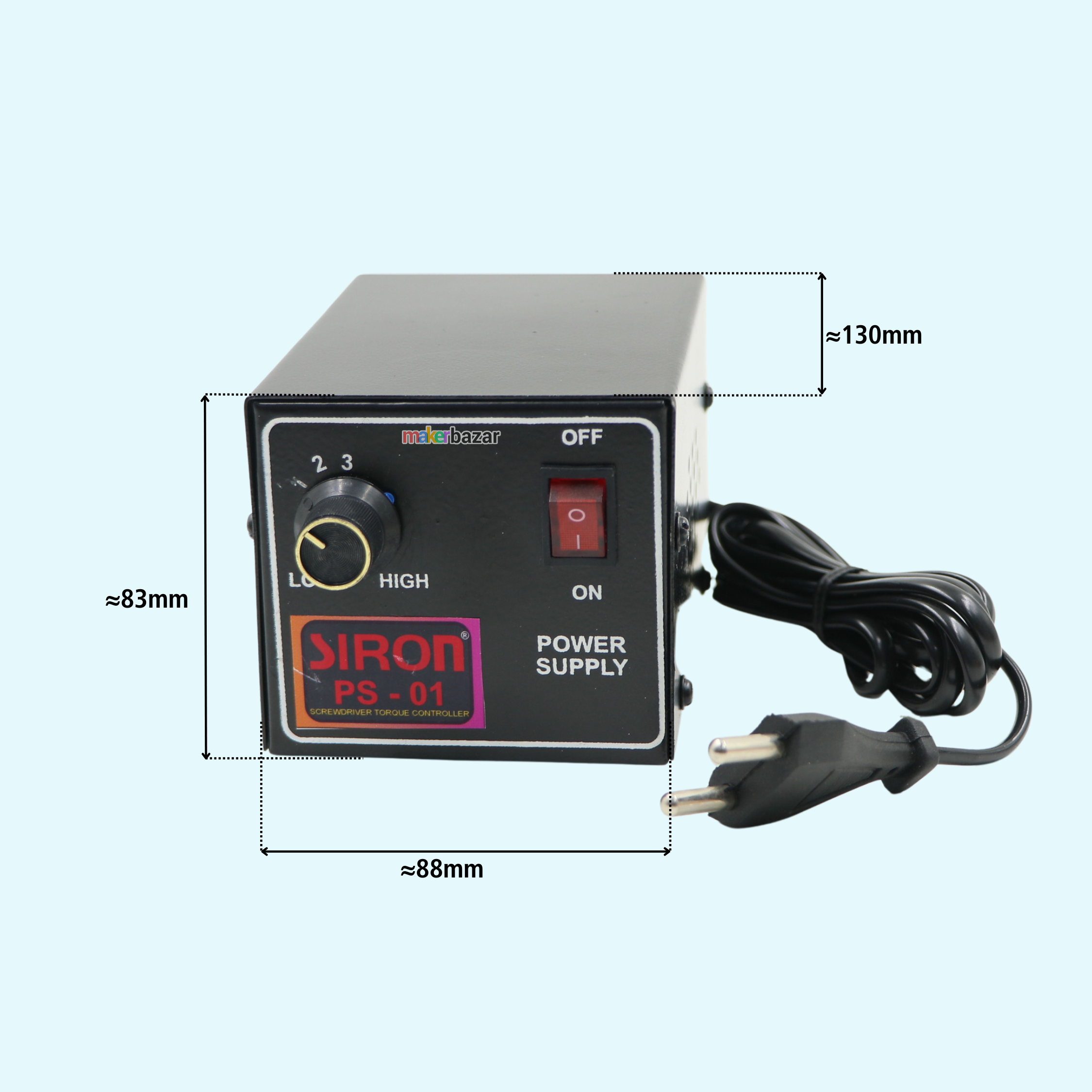 Siron: Electric Screwdriver with Power Supply 24V/36V DC |with 2 Bits and Power Supply
